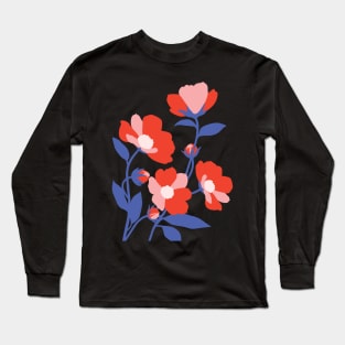 Warm Floral Pop Long Sleeve T-Shirt